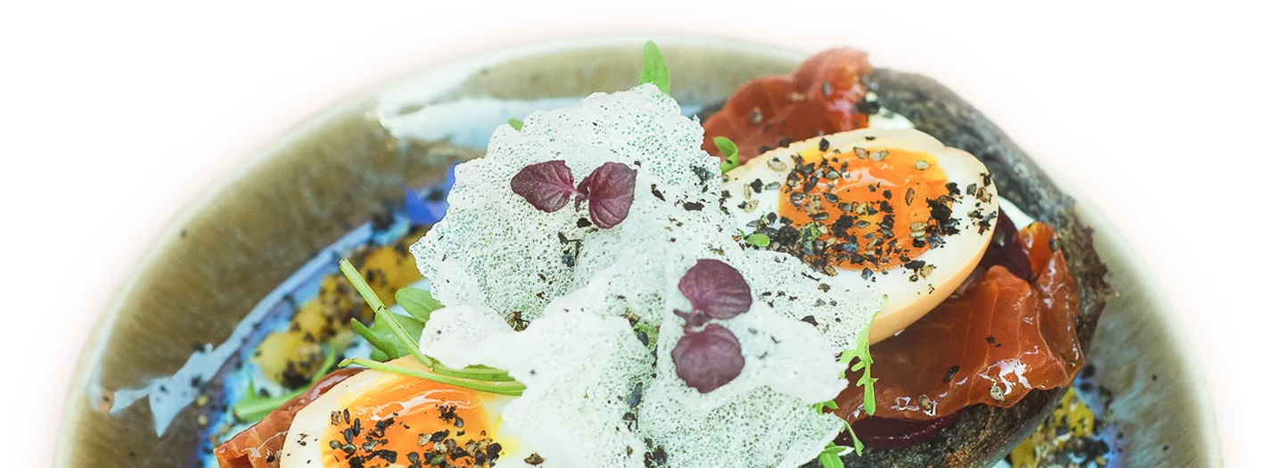 Photo du bun umami de noël à la truite chez Haven Annecy.