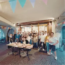 Photo d'un pot de départ chez Haven Annecy.