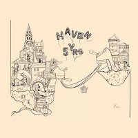 Dessin réalisé pour les 5 ans de Haven par GG notre barista.