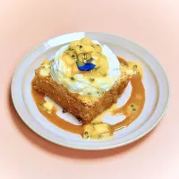 Photo de la tropical french brioche à la mangue et fruit de la passion chez Haven Annecy.